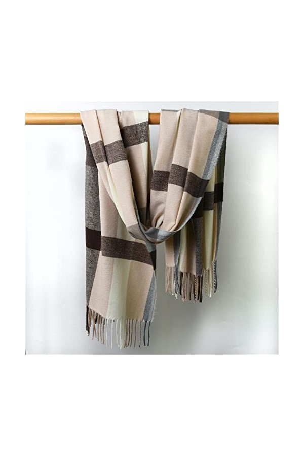 HUPANG Echarpe Femmes Dames Châle Doux Enveloppes Premium Mode Longues Foulards, Automne Hiver Écharpe Dame E Doux Plaid, 70X