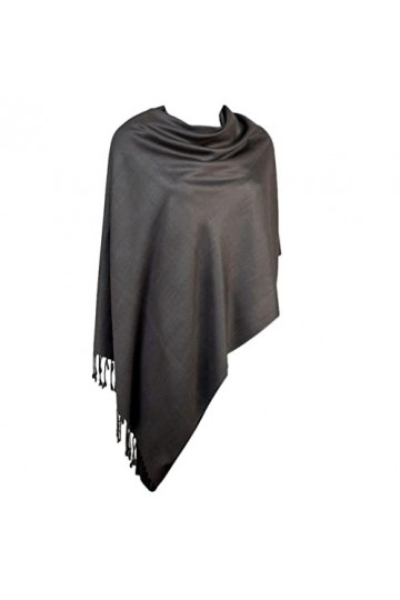 Purple Possum UK - Pashmina - Femme gris Pewter, Dark Grey, Silver Grey, Grey, Silver Taille unique
