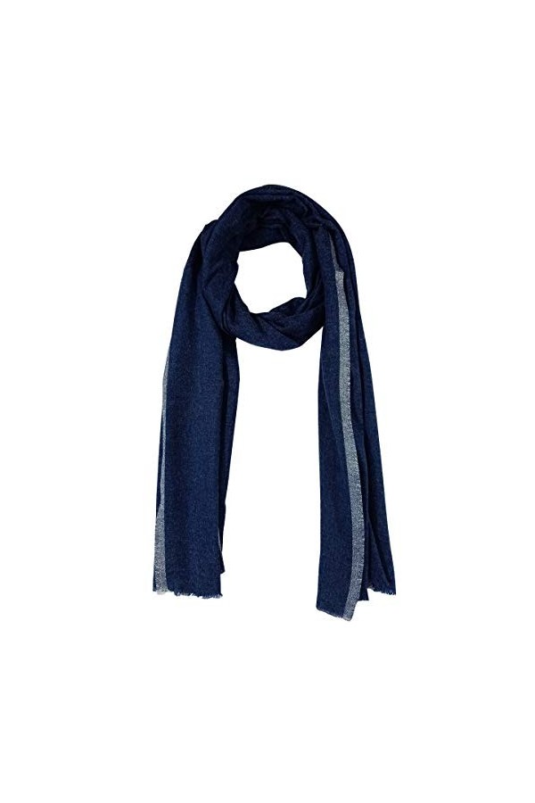 Nepani Écharpe Lurax pashmina unie pour femme et fille - Gris - L