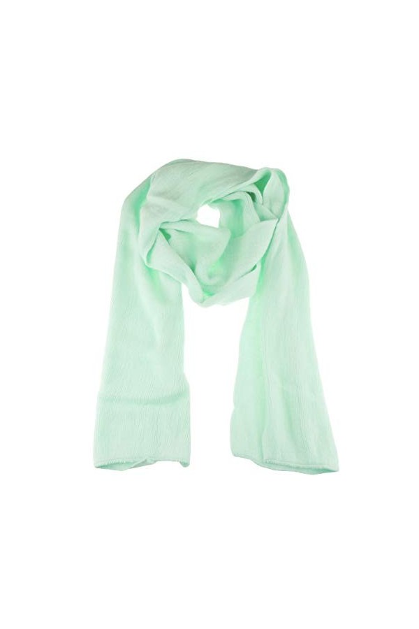 Écharpe Pashmina douce unie chaude en tricot dhiver tricoté pour lhiver et le ski pour femmes, filles, hommes, enfants, aqu