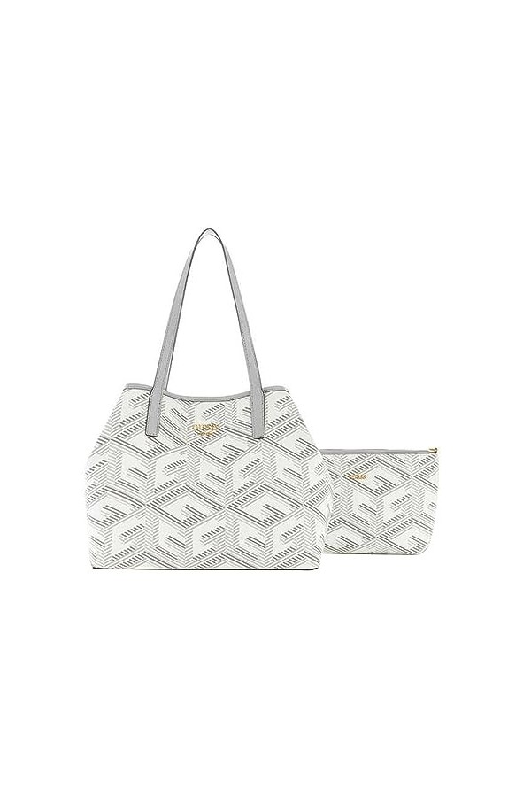 Guess Vikky Tote, Sac Mixte, Marron, Taille Unique