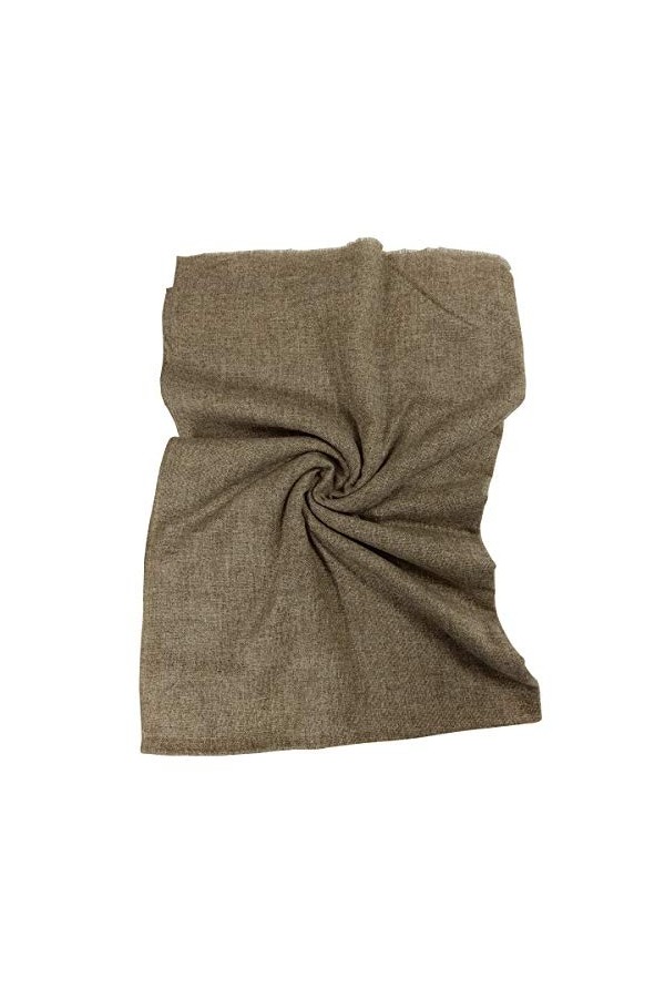 Écharpe pashmina du Népal pour femme et fille - Noir - L