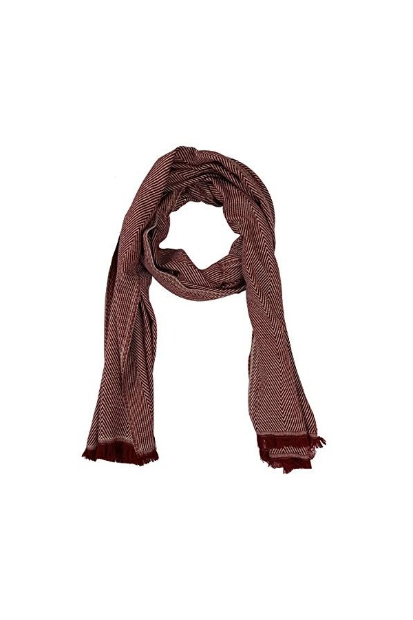 Écharpe Pashmina du Népal - Luxueuse et douce - Sensation de laine - Tendance - Pour femme et fille - Rouge - L