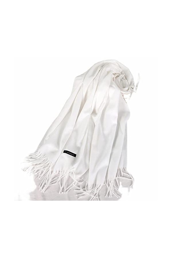 CHEFRU Écharpe Femmes Sécardi Solide Cachemire Pashmina Châle-20,One Size