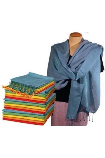 Vitalpoint zEighteen Écharpe Chakra Pashmina Bleu