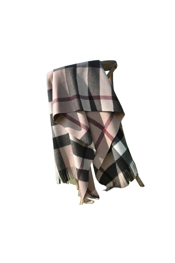 PARREN Écharpe DHiver 190 * 70Cm Hiver Femmes Écharpe Marque De Luxe Classique Treillis Doux Saindoux Femmes Cachemire Échar