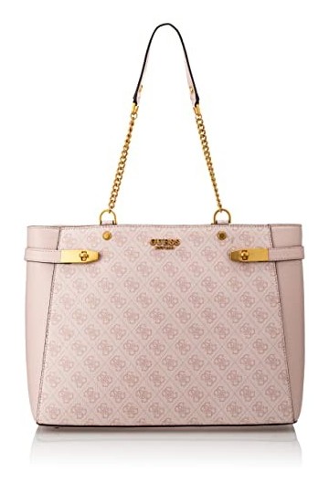 GUESS, Zadie Girlfriend Tote Femme, Light Rose Logo, Taille unique