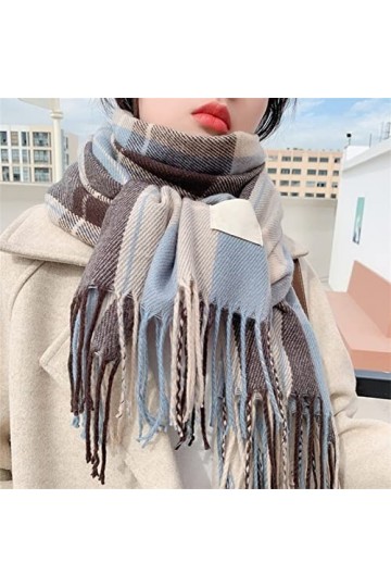 BFUABD Echarpe dhiver pour Femme,Les Femmes Imitation Cachemire Écharpe en Laine de Grandes Pashminas Châle et Enroule Chale