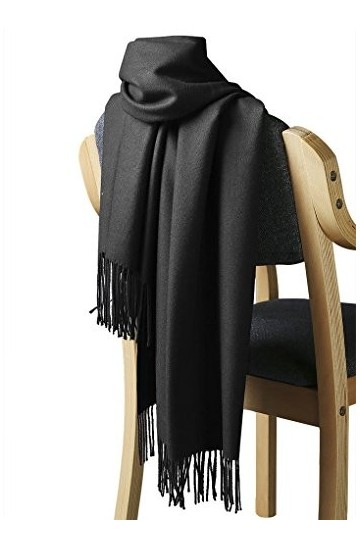 TINAYAUE Écharpe Pashmina Hiver Femem Châle Chaude en Laine Cachemire Écharpe de Couleur Unie Longues Grande Écharpe Réversib