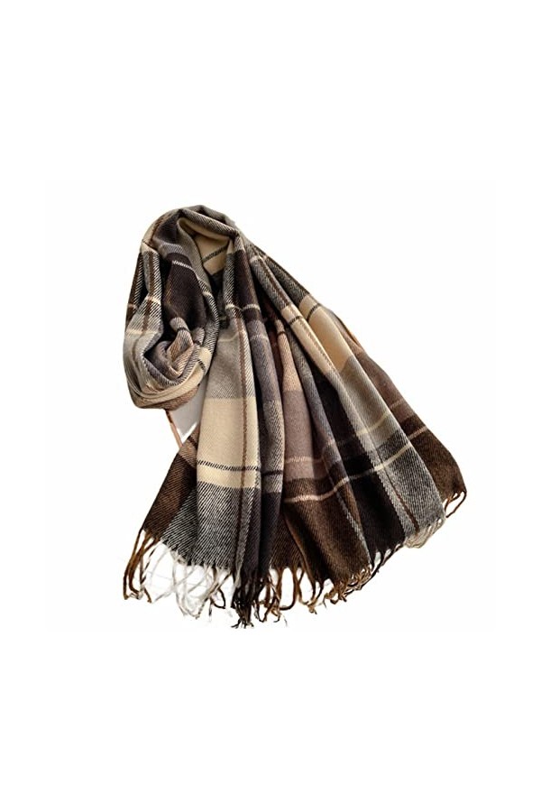 Écharpe Écharpe dhiver Chaude Épaisse Conception Imprimée Femmes en Cachemire Pashmina Châle Enveloppe Cailloute À Glands Tr