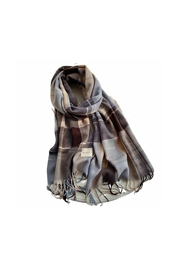 Écharpe Écharpe dhiver Chaude Épaisse Conception Imprimée Femmes en Cachemire Pashmina Châle Enveloppe Cailloute À Glands Tr