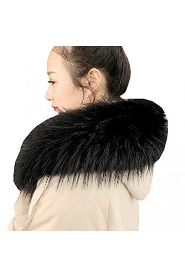 Amorar Femmes Écharpe Col en Fausse Fourrure Écharpe en Fausse Fourrure Etoles Châle pour Hiver Manteau Col ou Capuche Bords 