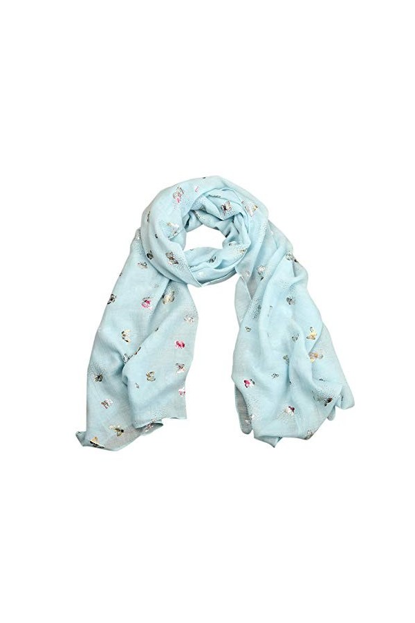 UTHTY Écharpe de Noël Femmes Imprimer châle Long Pashmina Femmes étole écharpes Wrap Dame écharpe écharpe Tribal tête écharpe