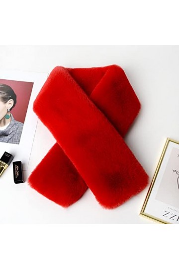 Bysonglezai Echarpes pour Femmes Hiver Automne Chaud Peluche Col Croisé Châle Elégant Chaud Doux Confortable Echarpe DrakGray