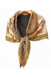 XUYUZUAU Écharpe 100 % soie de mûrier 106,7 cm grand carré léger foulard châle femmes cheveux enveloppements bureau plage, Ar