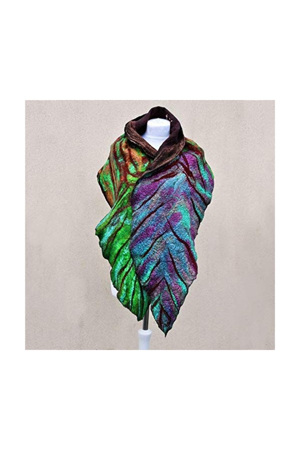 1 châle dhiver doux et chaud pour femme, grande écharpe, écharpe, chapeau, gants et écharpe, Multicolore., taille unique