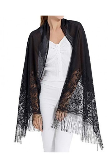 RIIQIICHY Écharpe pashmina pour femme - Pour robes de soirée - Châle formel pour mariages, Rose 4, Large