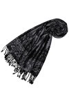 LORENZO CANA Pashmina de 100% viscose pour la femme – écharpe avec les mesures de 70 x 200 cm - une étole attrayante et noble