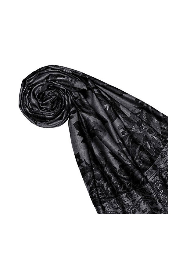 LORENZO CANA Pashmina de 100% viscose pour la femme – écharpe avec les mesures de 70 x 200 cm - une étole attrayante et noble