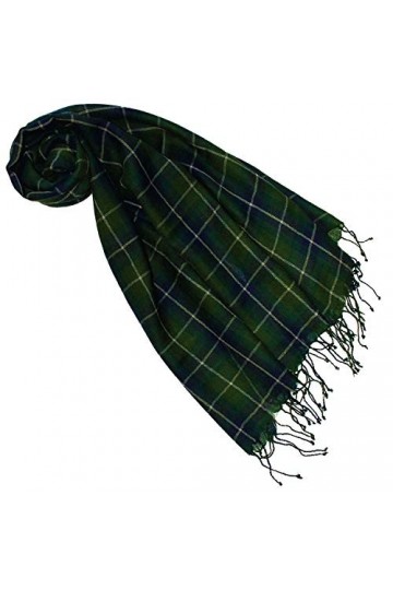 LORENZO CANA - Pashmina - À carreaux - Femme - Vert - Taille unique