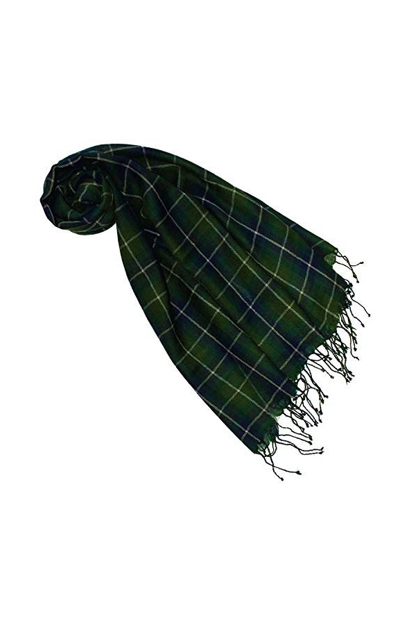LORENZO CANA - Pashmina - À carreaux - Femme - Vert - Taille unique