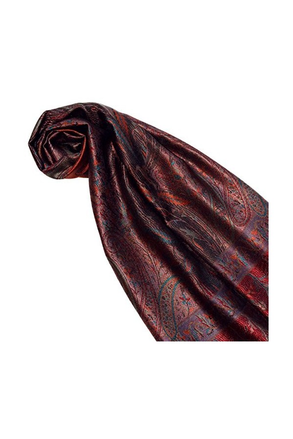 LORENZO CANA Pashmina pour la femme - écharpe de 100% soie avec les mesures de 35 x 160 cm - fait à la main – souple élégant 