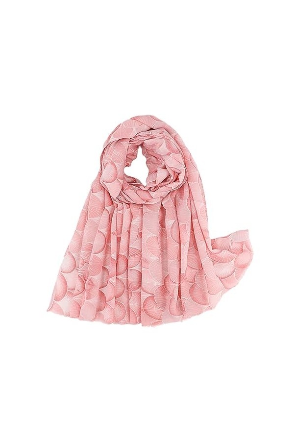 Automne Mode Violet Pétale Floral Frange Viscose Châle Écharpe Dame Pashmina Étole Musulman Hijab