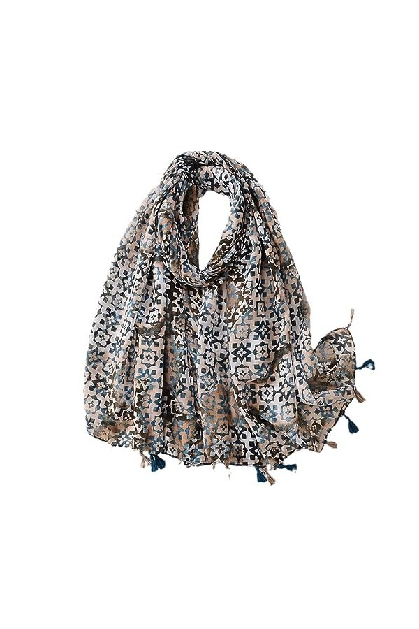 Mode Floral Gland Viscose Châle Écharpe Wrap Pashmina Étole Musulman Hijab