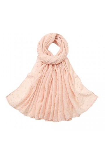 Mode Or Floral Viscose Châle Écharpe Lady Shimmer Wrap Pashmina Étole Musulman Hijab Caps