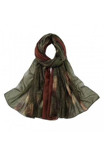 Automne Mode Ombre Dégradé Plaid Mince Viscose Écharpe Dame Imprimer Voile Châles Pashmina Foulards Musulman Hijab