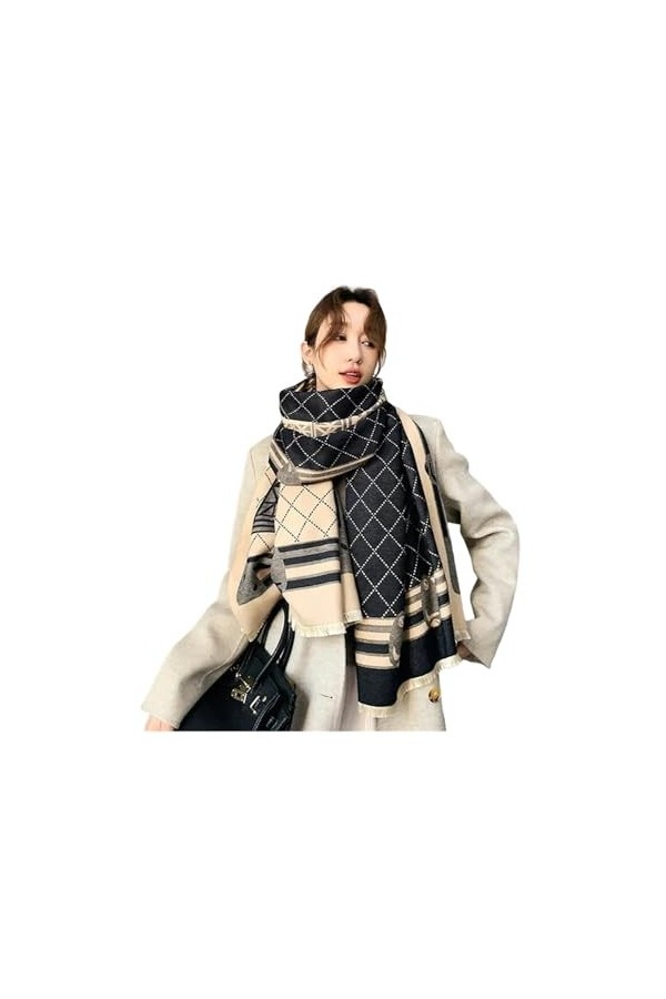 BOQUN Écharpe Luxe Hiver Foulard Femmes 2022 Design Chaud Pashmina Couverture Cheval Écharpe Femme Châle Enveloppé Dans La Sa