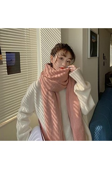 Bysonglezai Foulard Femme Cheveux pour De Hiver en Echarpe Scarf Femmes Écharpe Solide Écharpe Épais Wrap Châle Pashmina Dame
