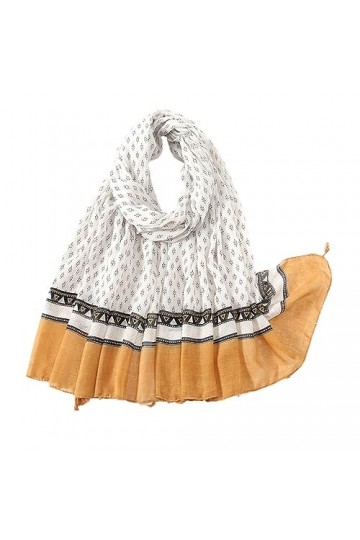 Automne Viscose Coton Écharpe Femmes Belle Floral Châles Wraps Écharpes Minces Mode Glands Pashmina Foulard