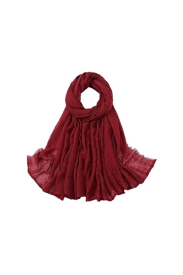 Bulle Franges Viscose Hijab Châle Wrap Bandeau Pashmina Foulards Maxi Turban