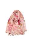 Mode Floral Tassel Viscose Châle Écharpe Lady Wrap Pashmina Bandeau Musulman Hijab