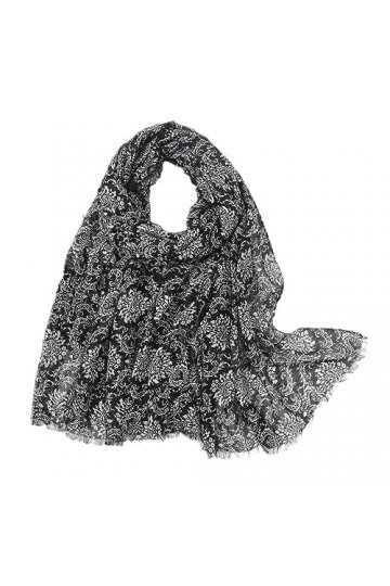 Mode Floral Fringe Viscose Châle Écharpe Dame Imprimer Pashmina Stole Wrap Musulman Hijab