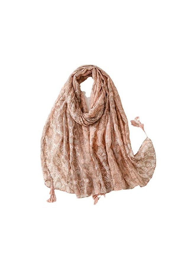 Automne Mode Floral Gland Viscose Châle Écharpe Dame Doux Wrap Pashmina Étole Musulman Hijab