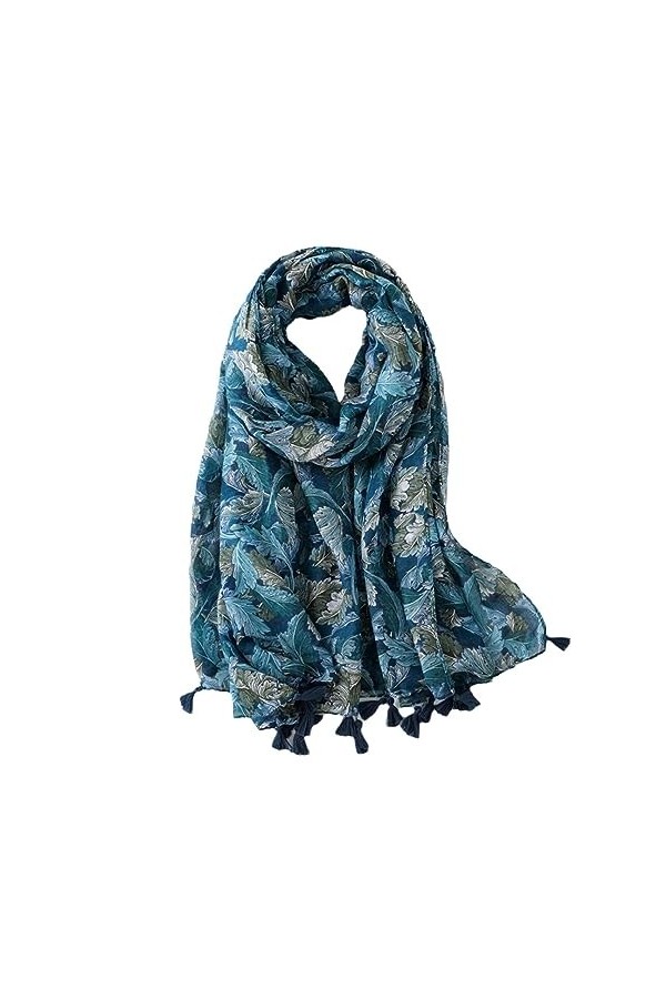 Automne Mode Géométrique Gland Viscose Châle Écharpe Dame Wrap Pashmina Étole Musulman Hijab