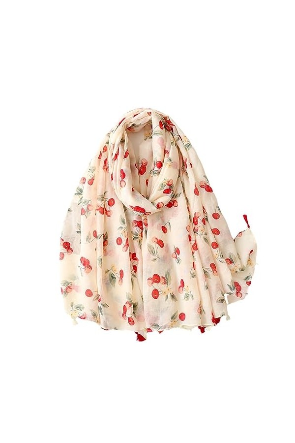 Automne Mode Géométrique Gland Viscose Châle Écharpe Dame Wrap Pashmina Étole Musulman Hijab