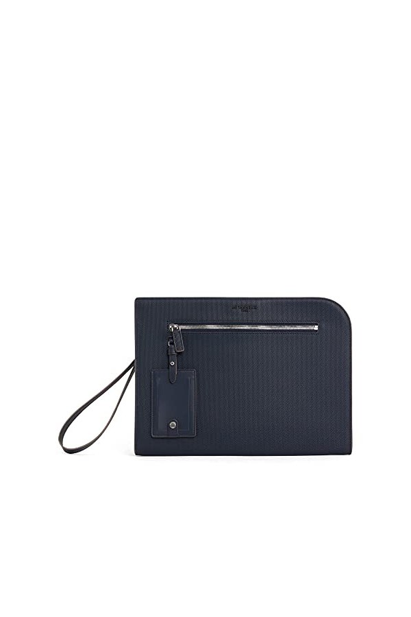 Le Tanneur, pochette a4, housse ordinateur 13 pouces, en cuir, émile, femme, homme, 2 poches plates, poche zippée avant, drag