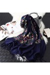 XKUN Écharpe Femme Femmes Écharpe Broderie dhiver Cachèdes Cachèdes Cadves Lady Châles Et Wraps Couverture Féminine Pashmina