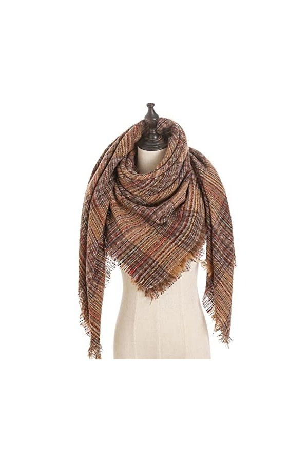 Echarpe Winter Femmes Écharpe Cachemire Pashmina Femmes Colombes Chaudes Écharpes Chantiers Wrap Plaid Wraps Triangle SToles 
