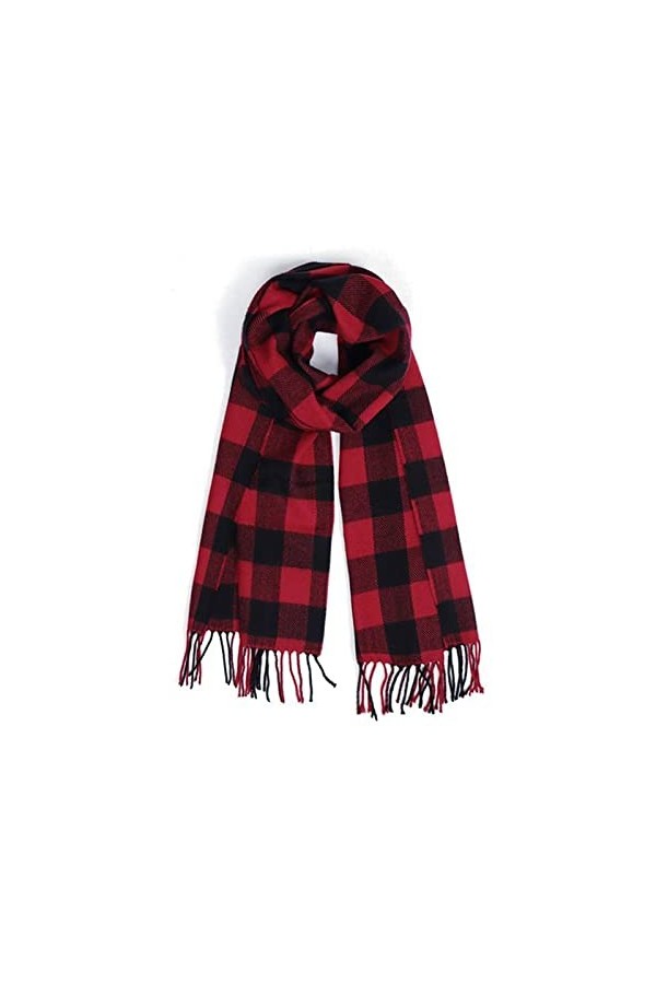 Echarpe TricotéE Douce Femme Femmes Plaid Imprimer Écharpe Hivernale Chaud Lady Cashmere Pashmina Foulards Femme Cou Warps Fo