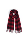 Echarpe TricotéE Douce Femme Femmes Plaid Imprimer Écharpe Hivernale Chaud Lady Cashmere Pashmina Foulards Femme Cou Warps Fo