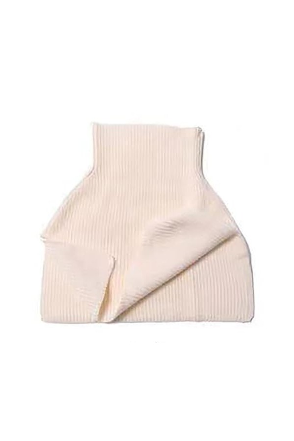 TOBILE Écharpe Femmes Couleur Solide Pulloir À Collier Tricoté Automne Et Châne De Châle Chaude du Cou en Tricot-Gray,One Siz