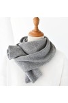 WYCSDD Nouvelle écharpe en Cachemire Gris Femmes Hiver Chaud tricoté écharpes Minces Enfants Petites écharpes Courtes en Lain