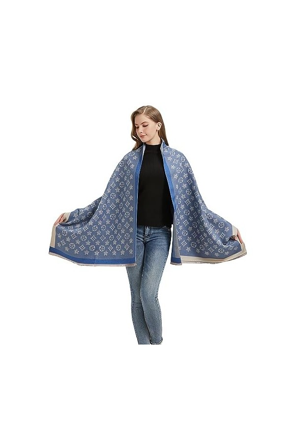 Woaipati Écharpe pashmina en cachemire doux pour femme pour robe de soirée, demoiselle dhonneur, mariage, hiver chaud, 01 - 