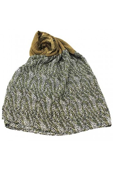 GIANMARCO VENTURI Kaky Écharpe pour femme Pashmina étole moulée 100 % polyester 180 x 90 cm