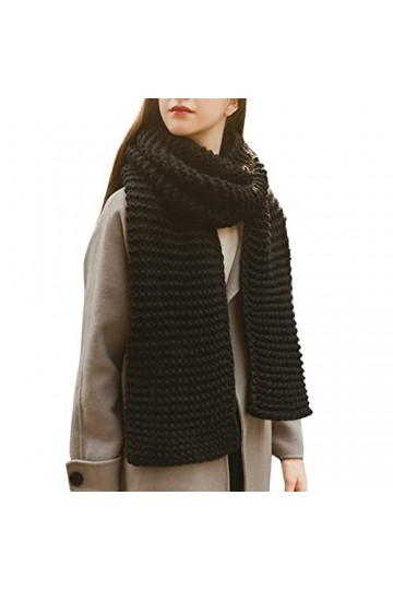 Écharpe femme grande laine noire grande écharpe dhiver Pashmina étole légère douce chaude écharpe châle élégant cachemire