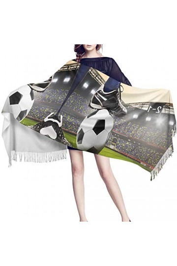 JUGUU Echarpes Cachemire Decontracteballons De Terrain De Football De Gymnastique Conception De Football Châle En Cachemire É